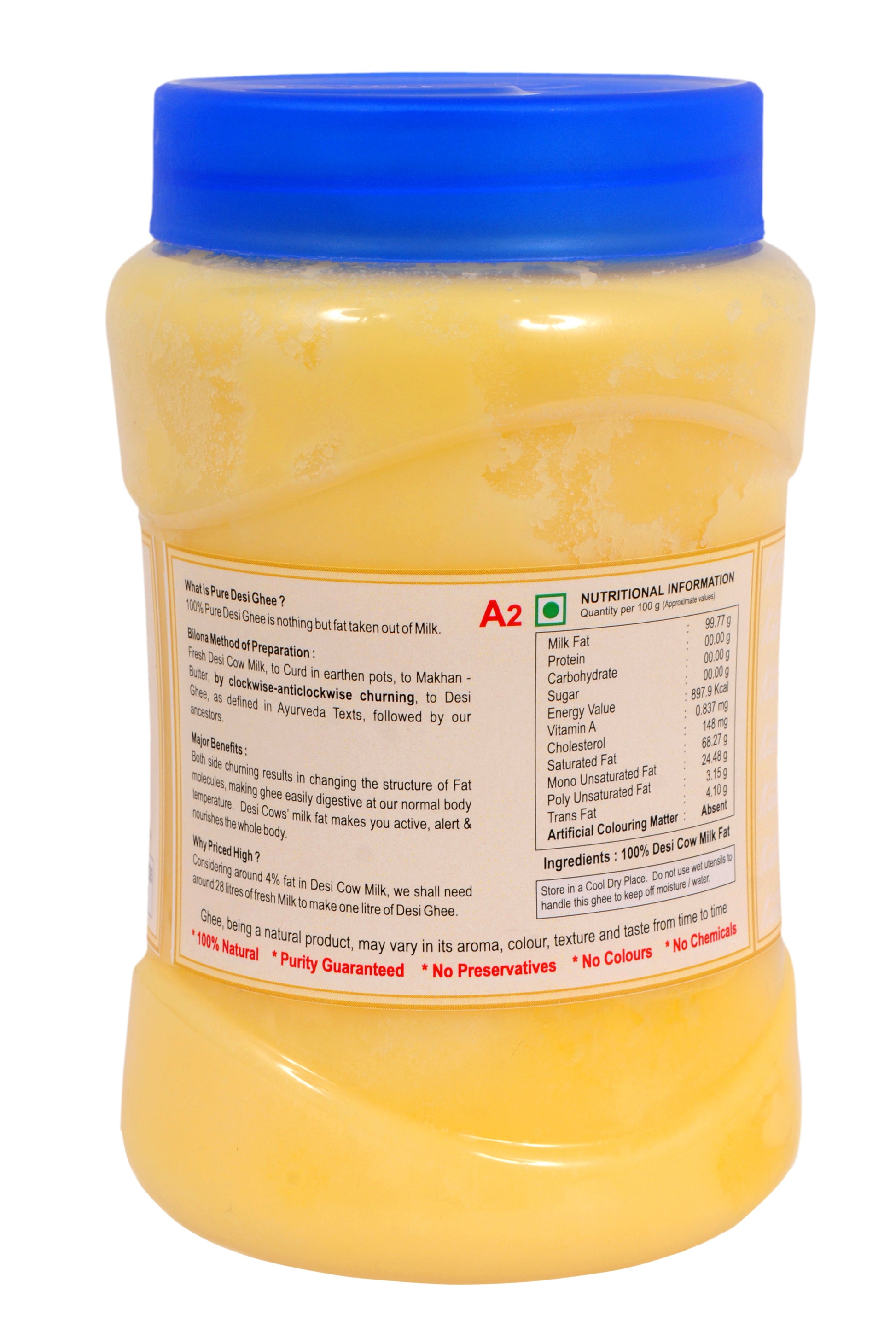 1.5 litre - A2 Desi Cow Bilona Desi Ghee